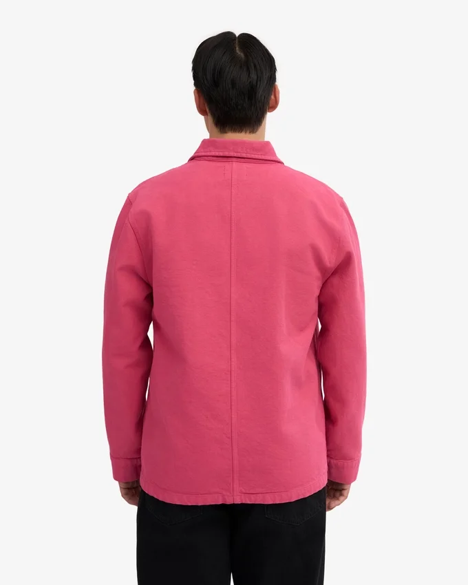Arbetsjacka i ekologiskt tyg – Bubblegum Pink