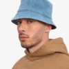Buckethat i ekologisk bomull – blekt indigo