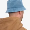 Buckethat i ekologisk bomull – blekt indigo