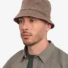 Buckethat i ekologisk bomull – blekt khaki