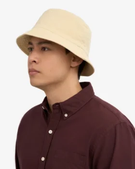 Buckethat i ekologisk bomull – elfenbensvit