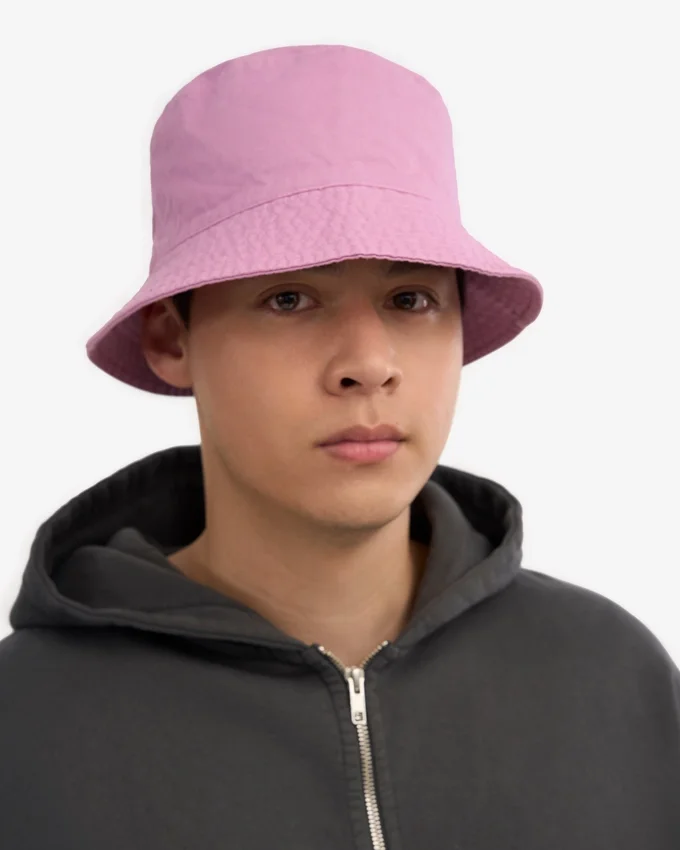 Buckethat i ekologisk bomull – körsbärsblom