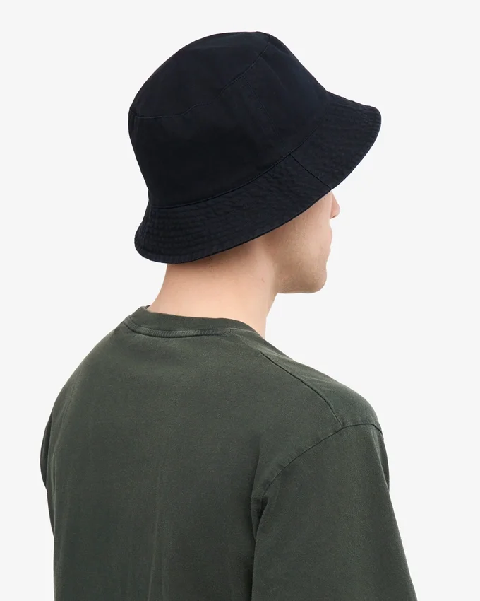 Buckethat i ekologisk bomull – marinblå