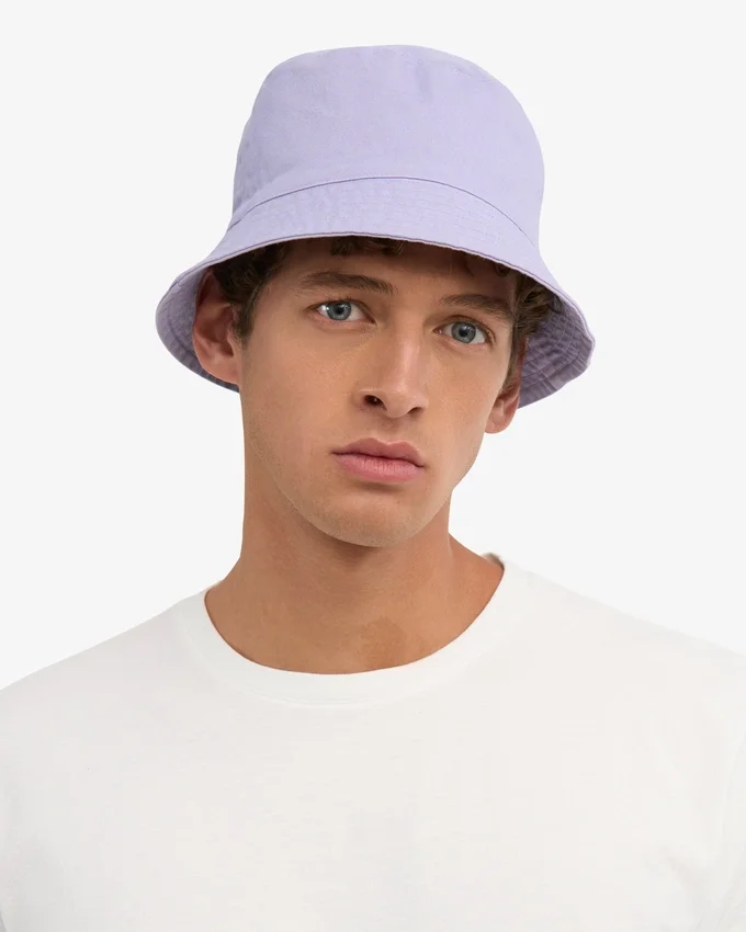 Buckethat i ekologisk bomull – mjuk lavendel