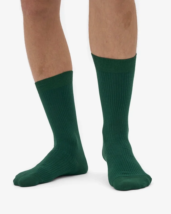 Classic Organic Classic Organic strumpa – smaragdgrön