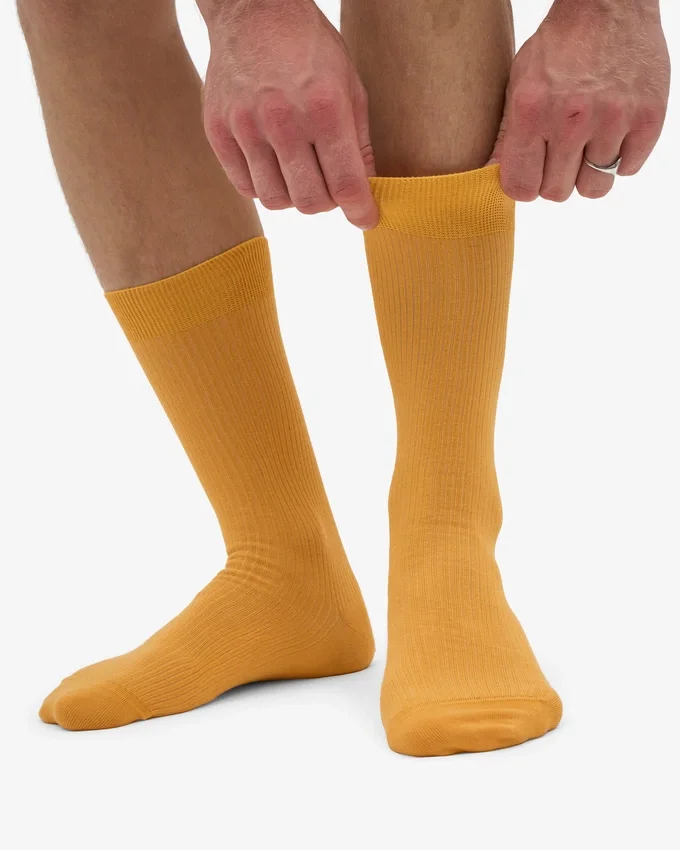 Classic Organic Classic Organic strumpor – brändgult