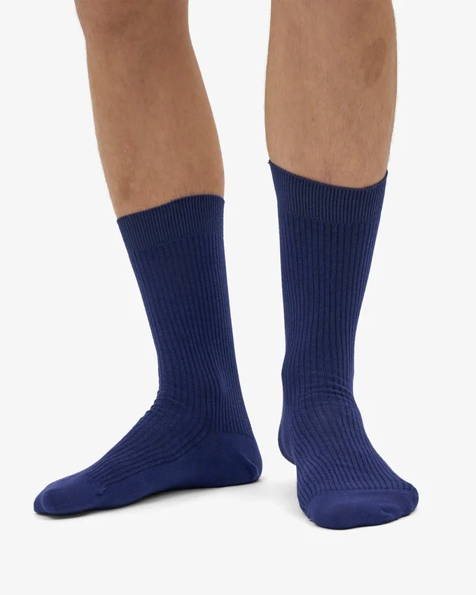 Classic Organic Classic Organic strumpor – marinblå