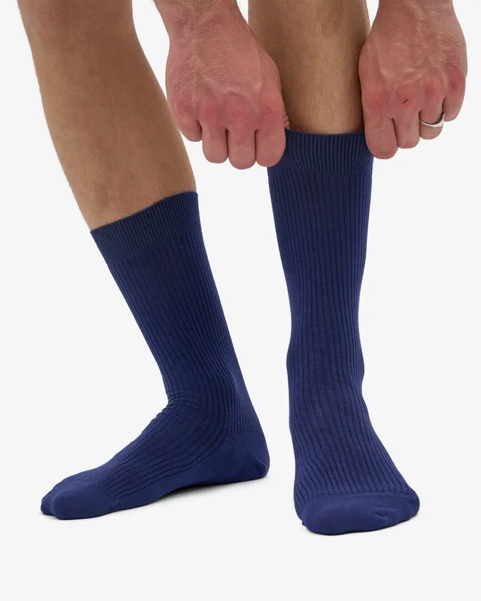 Classic Organic Classic Organic strumpor – marinblå