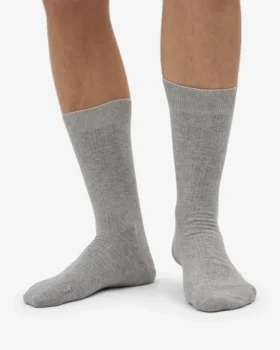 Classic Organic Classic Organic strumpor – melerad grå