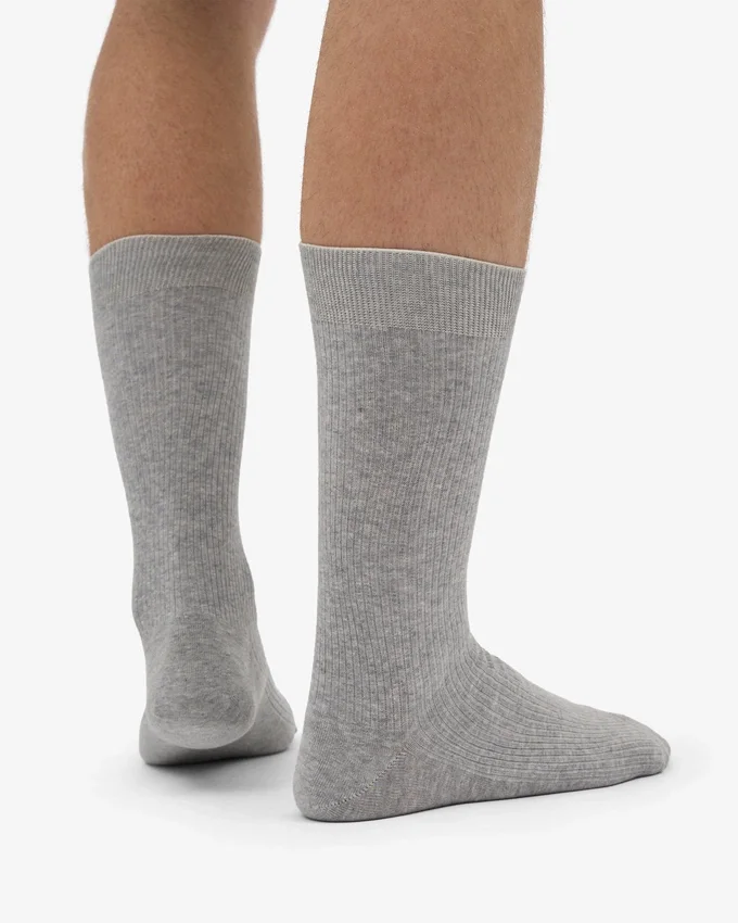 Classic Organic Classic Organic strumpor – melerad grå
