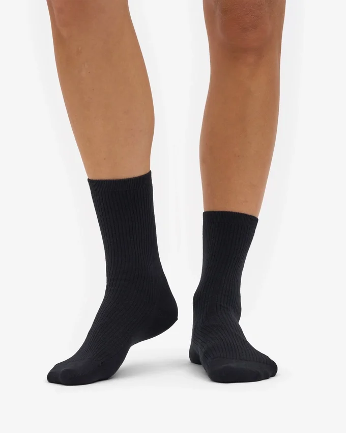 Classic Organic Classic Strumpa för dam – Deep Black