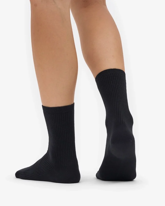 Classic Organic Classic Strumpa för dam – Deep Black