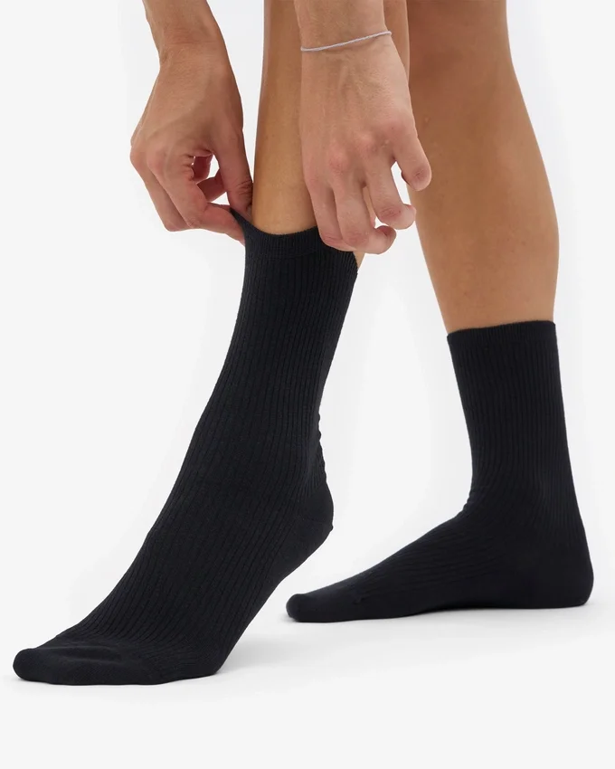 Classic Organic Classic Strumpa för dam – Deep Black