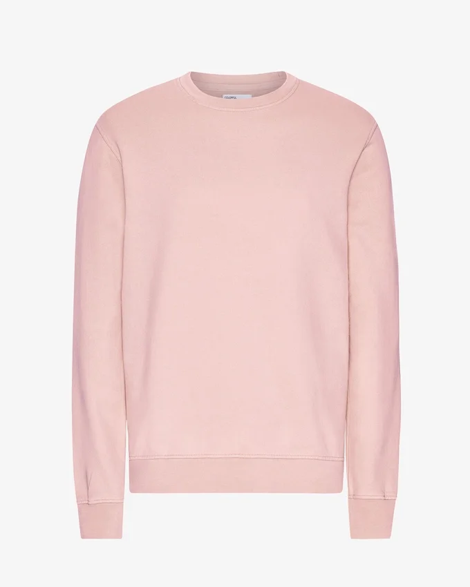 Classic Organic Crew – blekt rosa