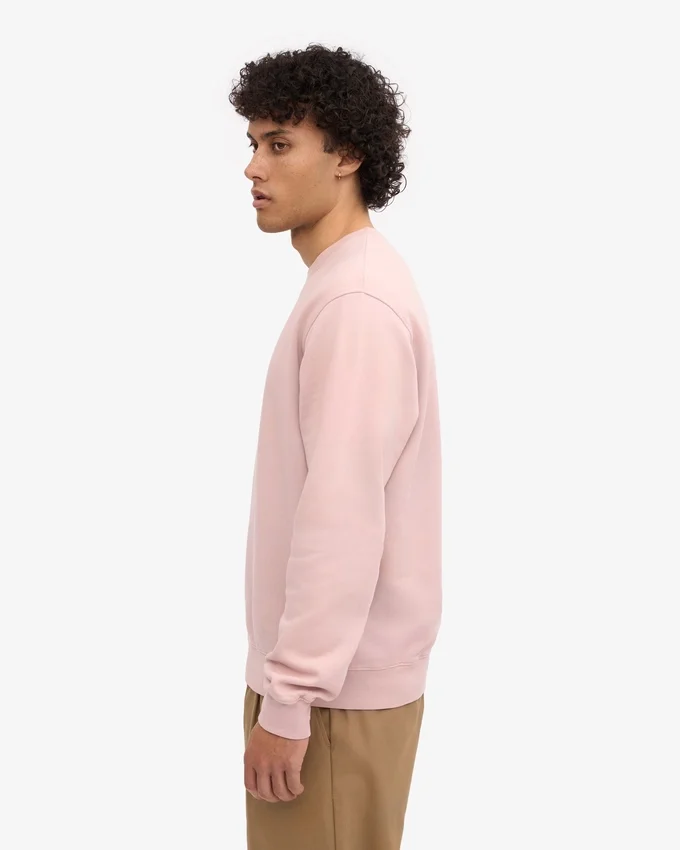 Classic Organic Crew – blekt rosa