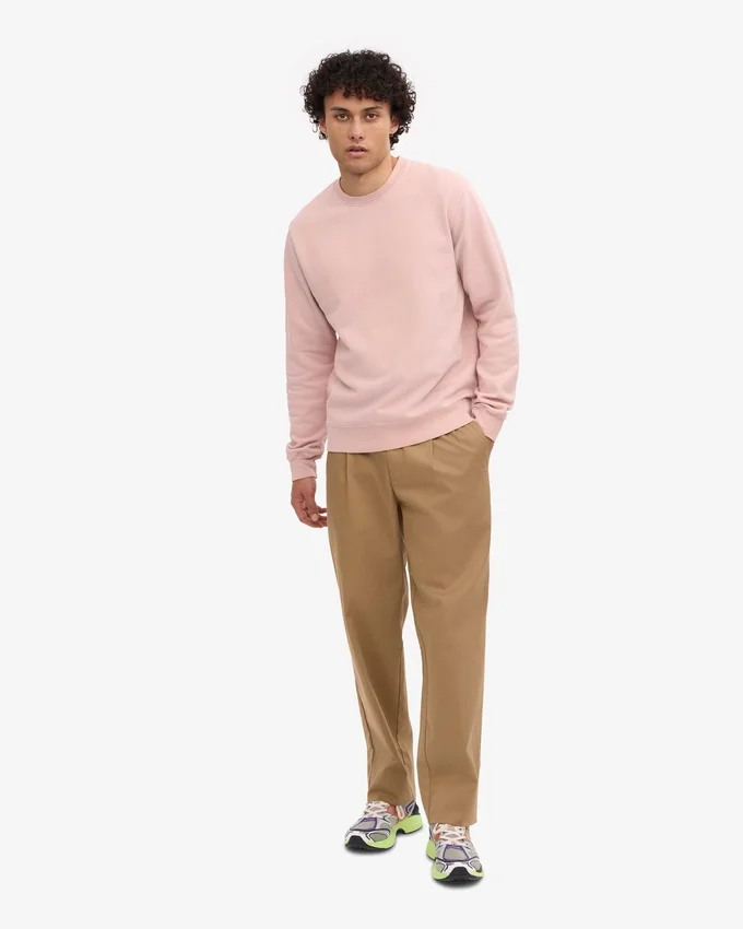 Classic Organic Crew – blekt rosa