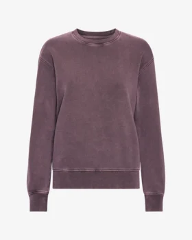 Classic Organic ekologisk damtröja med rund hals – Faded Grape