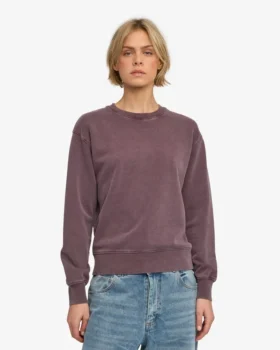 Classic Organic ekologisk damtröja med rund hals – Faded Grape