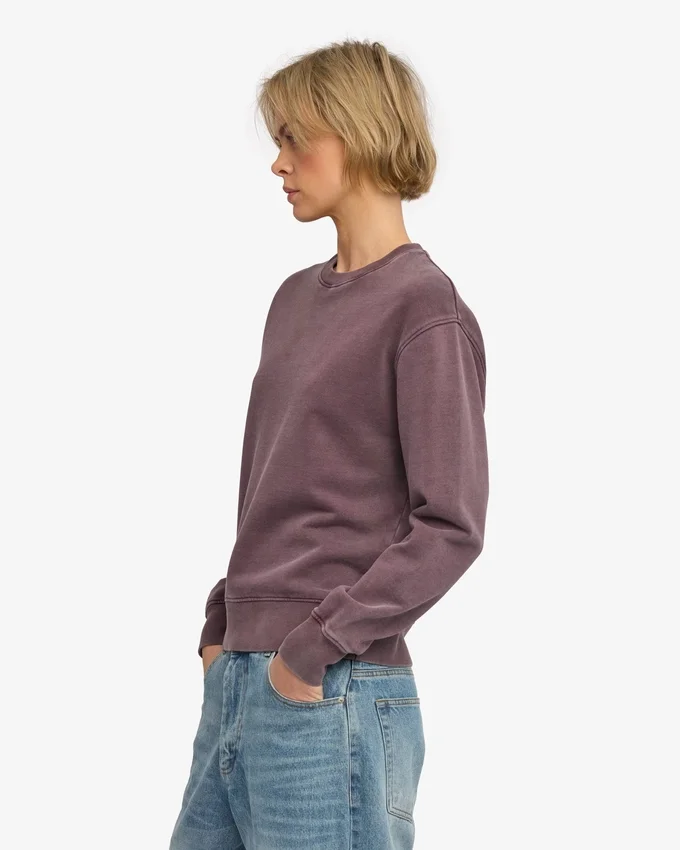 Classic Organic ekologisk damtröja med rund hals – Faded Grape