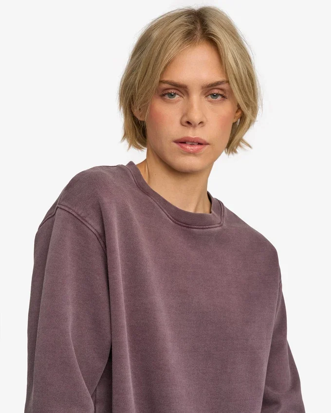 Classic Organic ekologisk damtröja med rund hals – Faded Grape