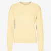 Classic Organic ekologisk damtröja med rund hals – Soft Yellow