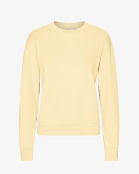 Classic Organic ekologisk damtröja med rund hals – Soft Yellow