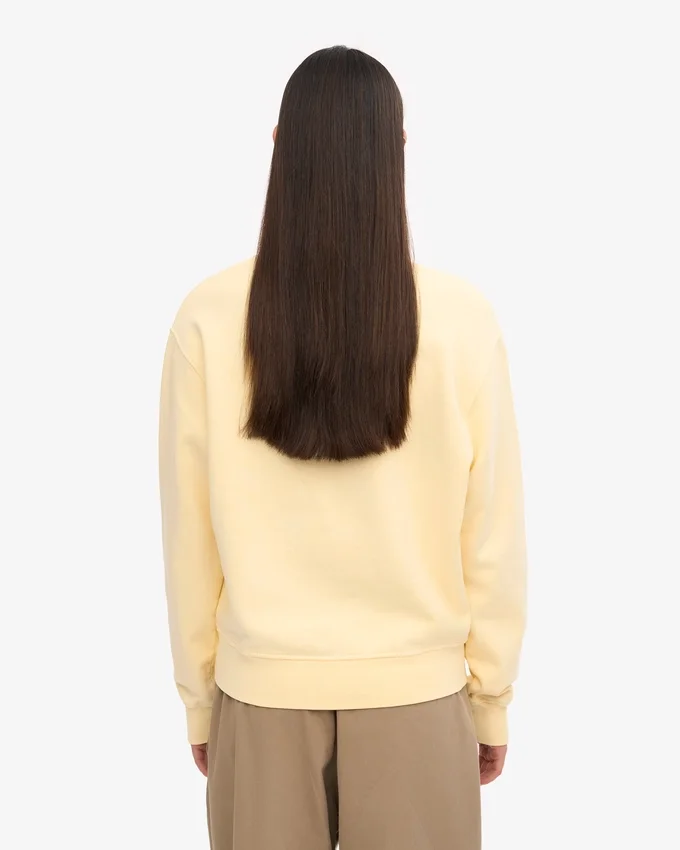 Classic Organic ekologisk damtröja med rund hals – Soft Yellow