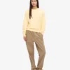 Classic Organic ekologisk damtröja med rund hals – Soft Yellow