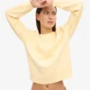 Classic Organic ekologisk damtröja med rund hals – Soft Yellow