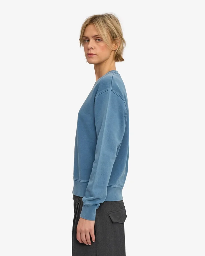 Classic Organic ekologisk rundhalsad tröja för dam – blekt indigo