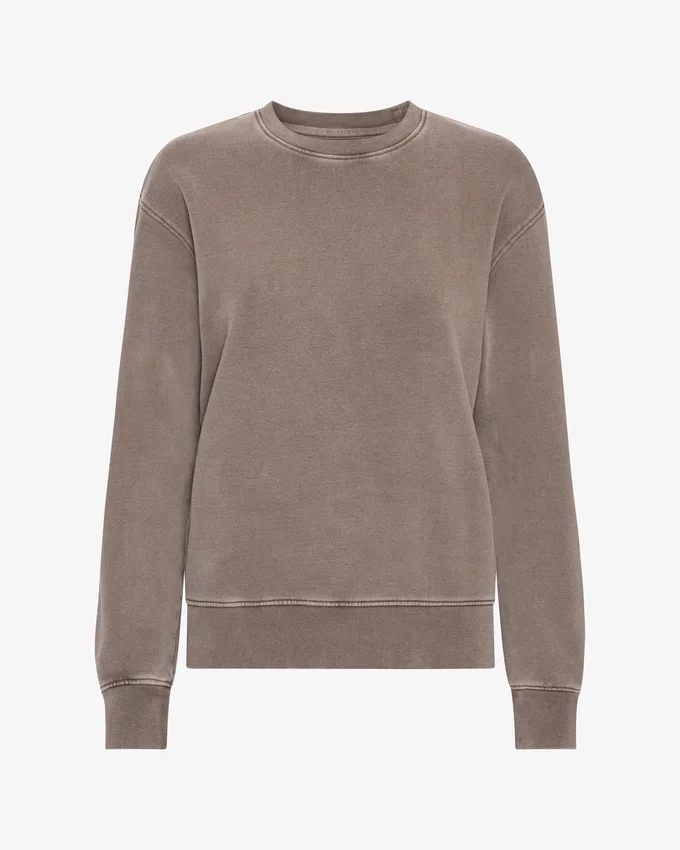 Classic Organic ekologisk rundhalsad tröja för damer – blekt khaki