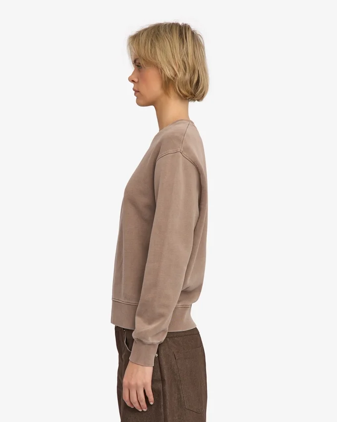 Classic Organic ekologisk rundhalsad tröja för damer – blekt khaki
