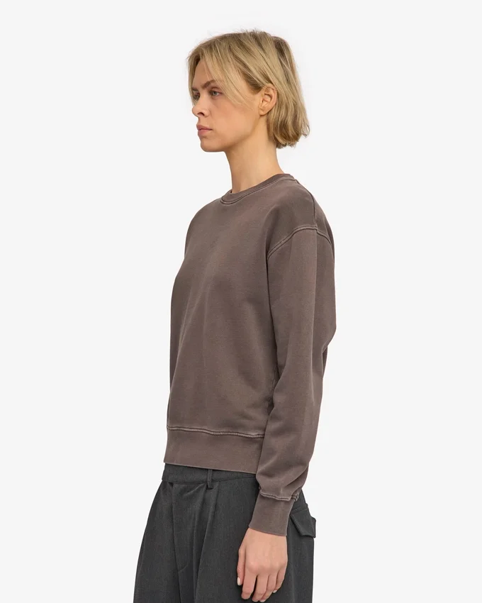 Classic Organic ekologisk rundhalsad tröja för damer – blekt lera