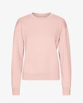 Classic Organic ekologisk rundhalsad tröja för damer – blekt rosa