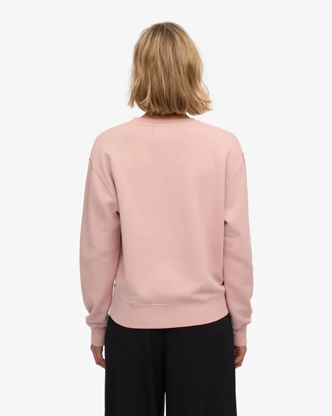 Classic Organic ekologisk rundhalsad tröja för damer – blekt rosa