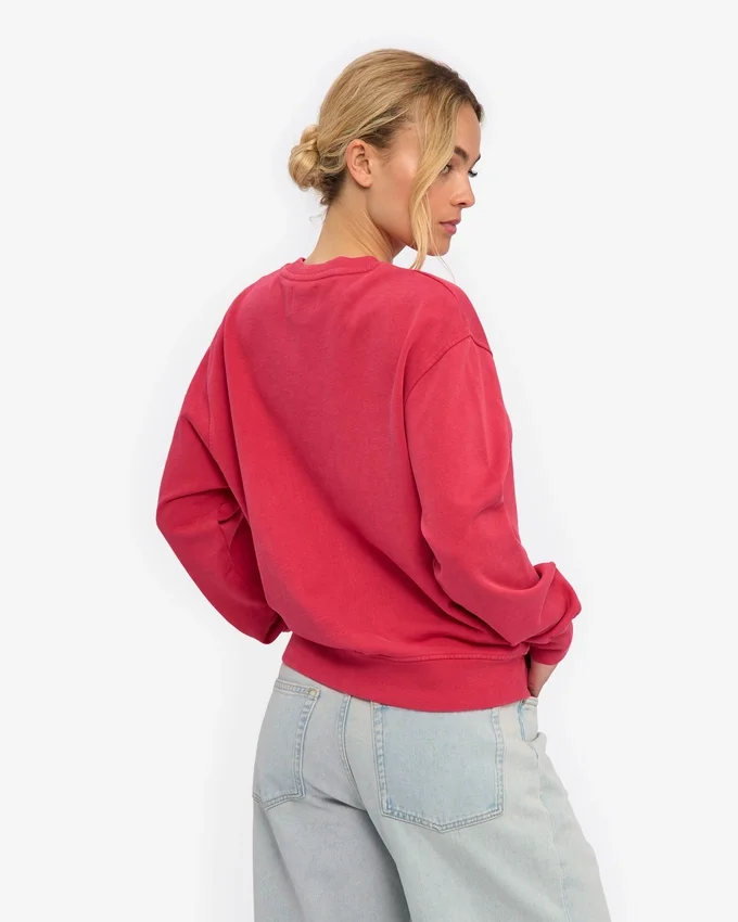 Classic Organic ekologisk rundhalsad tröja för damer – blekt rött