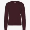 Classic Organic ekologisk rundhalsad tröja för damer – Oxblood Red