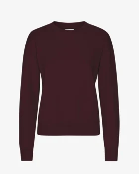 Classic Organic ekologisk rundhalsad tröja för damer – Oxblood Red