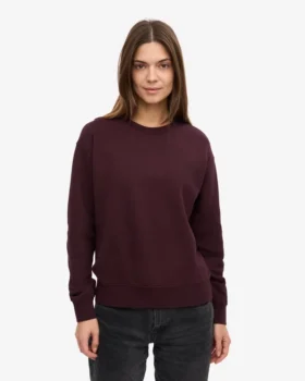 Classic Organic ekologisk rundhalsad tröja för damer – Oxblood Red