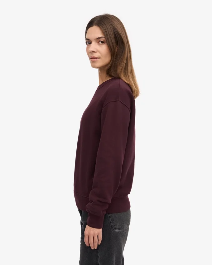 Classic Organic ekologisk rundhalsad tröja för damer – Oxblood Red