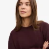 Classic Organic ekologisk rundhalsad tröja för damer – Oxblood Red