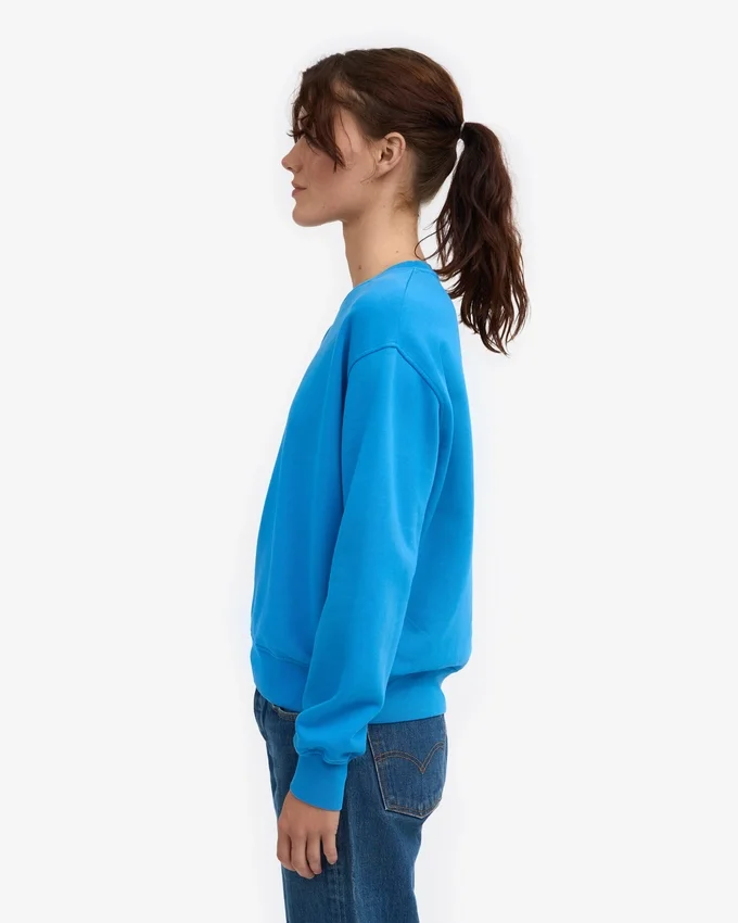 Classic Organic ekologisk rundhalsad tröja för damer – Pacific Blue