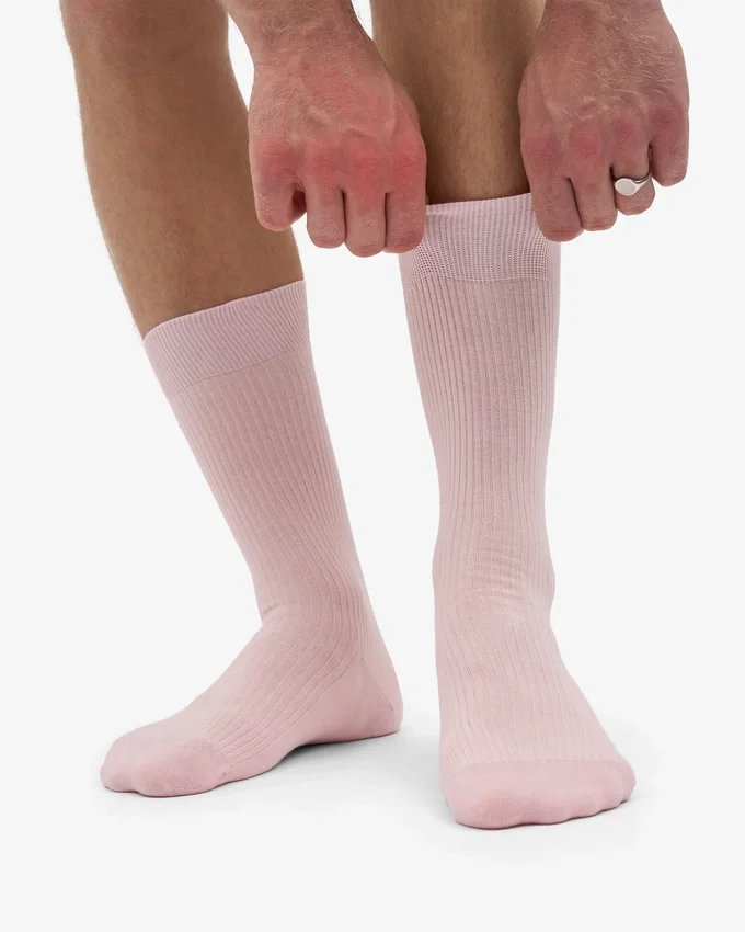 Classic Organic ekologisk strumpa – blekt rosa