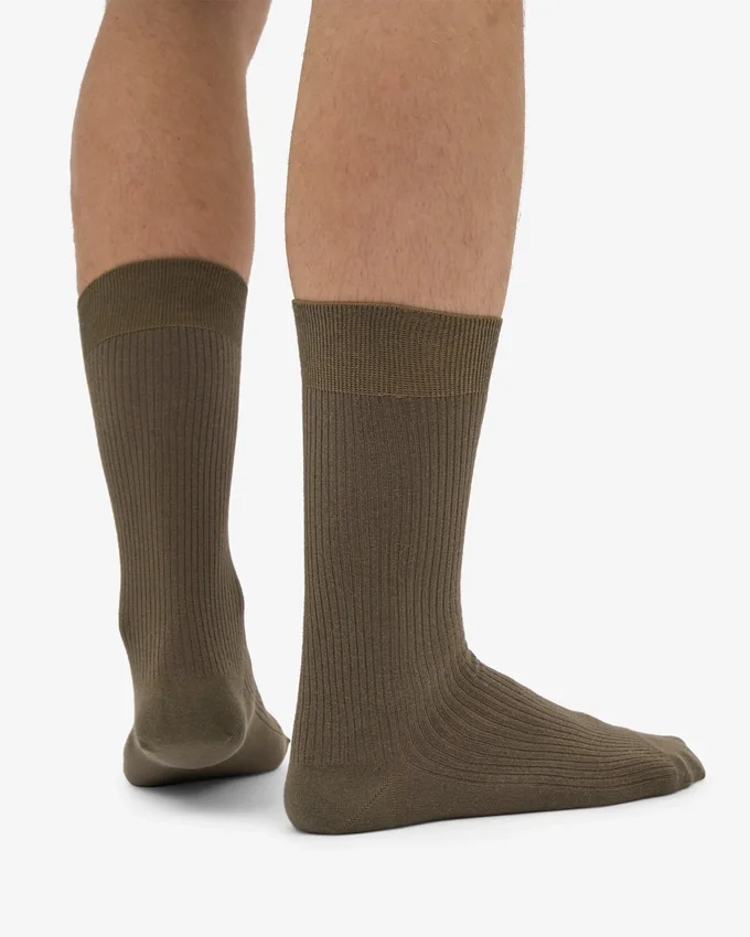 Classic Organic ekologisk strumpa – Dusty Olive