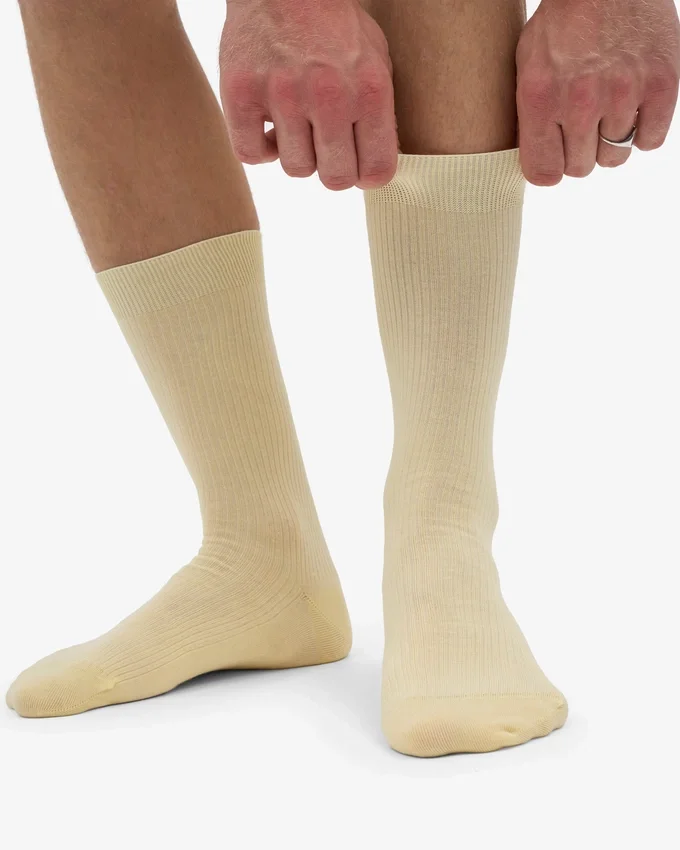 Classic Organic ekologisk strumpa – mjukgul