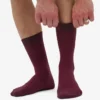Classic Organic ekologisk strumpa – oxblodsröd