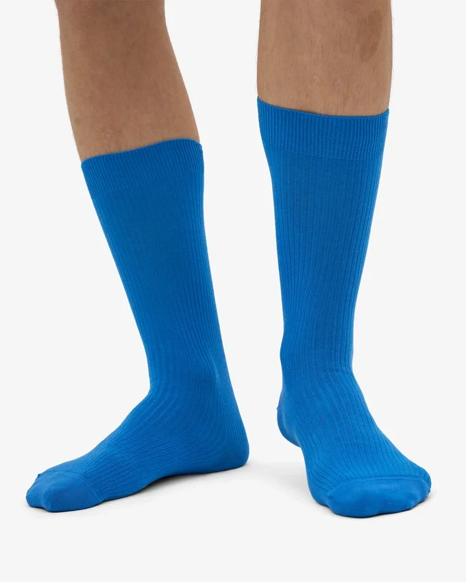 Classic Organic ekologisk strumpa – Pacific Blue