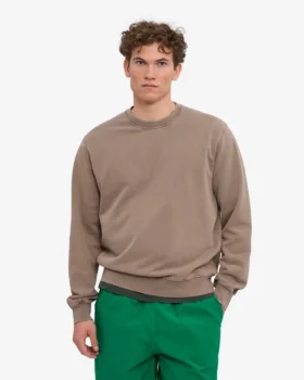Classic Organic ekologisk tröja med rund hals – blekt khaki