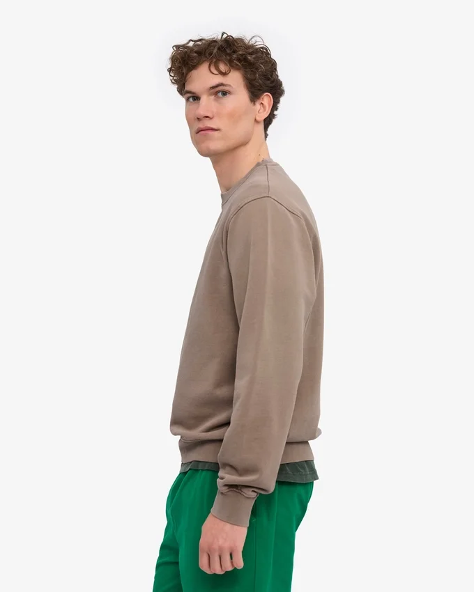 Classic Organic ekologisk tröja med rund hals – blekt khaki