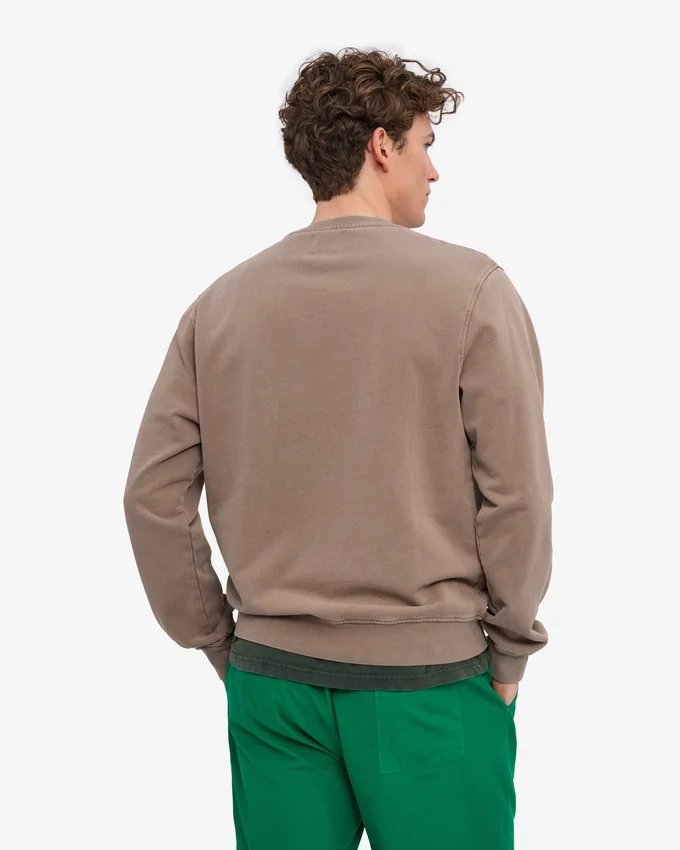Classic Organic ekologisk tröja med rund hals – blekt khaki